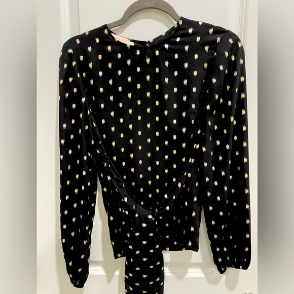 Ted Baker London Tops - Ted Baker London black and gold blouse